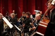 Konzert "Yashima & Gerstein" der Reihe "Watch This Space". Programm: Darius Milhaud: &raquo;La cr&eacute;ation du monde&laquo;, op. 81 / Igor Strawinsky: Oktett f&uuml;r Blasinstrumente / Edgar Var&egrave;se: &raquo;Octandre&laquo; / George Gershwin: &raquo;Rhapsody in Blue&laquo; for Piano and Jazzband. Im Bild: Die Saxophongruppe.
