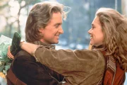 Jack Colton (Michael Douglas) und Joan Wilder (Kathleen Turner)    +++ Die Verwendung des sendungsbezogenen Materials ist nur mit dem Hinweis und Verlinkung auf RTL+ gestattet. +++