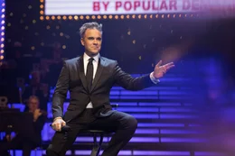 Robbie Williams in Better Man from Paramount Pictures.