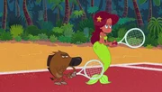 Zig und Marina treten gemeinsam gegen Sharko an, nachdem dieser ihre Wut heraufbeschworen hat.
