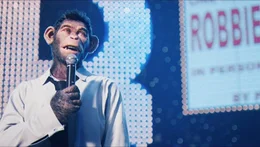 Jonno Davies as &igrave;Robbie Williams" in Better Man from Paramount Pictures.