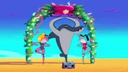 Um Marina zu retten, nimmt Sharko einiges auf sich und f&uuml;hrt sogar eine kleine Tanzeinlage auf.