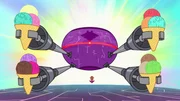 Fizz hat eine fliegende Eismaschine erfunden, mit der er sich die Menschheit gef&uuml;gig machen will.