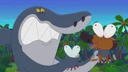 Sharko k&ouml;nnte wieder einmal vor Wut platzen: Bernie (M.) und Zig (r.) machen ihm das Leben schwer.  +++