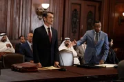 LAW & ORDER – "Bend The Knee" (Episode 25002) – Pictured (l-r): Hugh Dancy as A.D.A. Nolan Price; Hill Harper as Eric Ferguson. LAW & ORDER – "Bend The Knee" (Episode 25002) – Pictured (l-r): Hugh Dancy as A.D.A. Nolan Price; Hill Harper as Eric Ferguson.