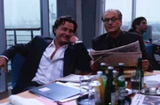 Chefredakteur Friedemann Stein (Dietrich Mattausch, re.) und sein Stellvertreter Guenther Lesche (Max Volkert Martens). Chefredakteur Friedemann Stein (Dietrich Mattausch, re.) und sein Stellvertreter Guenther Lesche (Max Volkert Martens).