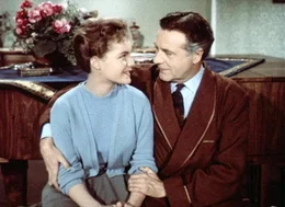 Romy Schneider (Evchen Forster), Willy Fritsch (Willy Forster).