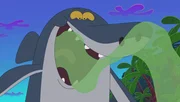 Durch Zigs Trick bekommt Sharko schrecklichen Mundgeruch. Das könnte Meerjungfrau Marina verschrecken. +++ Durch Zigs Trick bekommt Sharko schrecklichen Mundgeruch. Das könnte Meerjungfrau Marina verschrecken. +++