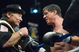 Paulie (Burt Young) und Rocky Balboa (Sylvester Stallone)