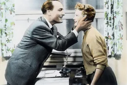 Paul Klinger (Peter Schroeder), Romy Schneider (Evchen Forster).