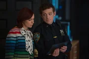 Carrie Preston as Elsbeth Tascioni and Ethan Slater as Officer Reese Chandler Carrie Preston as Elsbeth Tascioni and Ethan Slater as Officer Reese Chandler