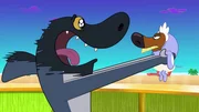 Als Sharko Zig erkennt f&auml;llt er aus allen Wolken: das Baby, das er die ganze Zeit mit sich herum tr&auml;gt, ist Zig!
