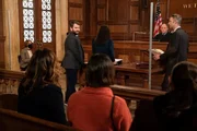 LAW & ORDER: SPECIAL VICTIMS UNIT -- "Turn Me On, Take Me Private" -- (l-r) Alex Brightman as Gabe Miller, Peter Scanavino as Detective Sonny Carisi. LAW & ORDER: SPECIAL VICTIMS UNIT -- "Turn Me On, Take Me Private" -- (l-r) Alex Brightman as Gabe Miller, Peter Scanavino as Detective Sonny Carisi.