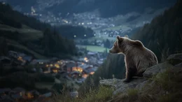 Key Visual/Cover Einzelst&uuml;ck ohne Typo zu "Gef&auml;hrlich nah - Wenn B&auml;ren t&ouml;ten". Im April 2023 wird ein 26-j&auml;hriger Jogger im Trentino von einem B&auml;ren get&ouml;tet. Das tragische Ereignis l&auml;sst den seit Jahren schwelenden Streit zwischen Tiersch&uuml;tzern und Einheimischen eskalieren. Der Dokumentarfilm geht dem Konflikt auf den Grund und zeigt eindrucksvolle Aufnahmen der B&auml;ren im Alpenraum.
