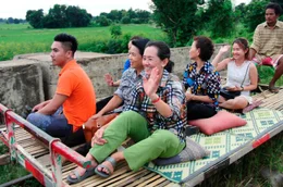 Der Bambuszug von Battambang - Transportmittel und Nervenkitzel