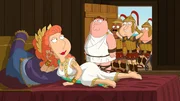 (v.l.n.r.) Lois Griffin; Peter Griffin; Cleveland Brown; Glenn Quagmire; Joe Swanson