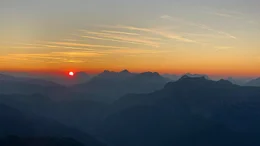 Sonnenuntergang.