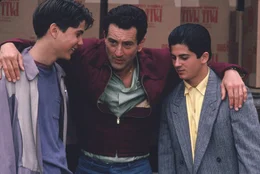 L-R: Junger Henry (Christopher Serrone), James "Jimmy" Conway (Robert De Niro) and Young Tommy (Joseph D'Onofrio).