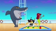 Doch kaum hat sich Zig an Marina rangeschmissen, ist schon wieder Sharko zur Stelle, der &uuml;ber seine Marina wacht.