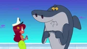Sharko hat Angst, dass Marina sauer auf ihn sein k&ouml;nnte. Doch diese m&ouml;chte sich vers&ouml;hnen und bietet Sharko seinen Teil der Kette wieder an.