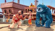 Karim und Sherazade lernen Sindbad, den Seefahrer, kennen. Karim und Sherazade lernen Sindbad, den Seefahrer, kennen.