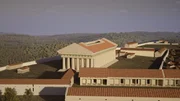 Der Jupiter-Tempel in der antiken Stadt Agrigent auf Sizilien.