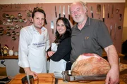 ORF-TV Kulturchef Martin Traxl, Sharon Nuni (Leiterin der Kulturdokumentation im ORF-TV), Lojze Wieser (Pr&auml;sentator, Autor, und Gastrosoph).