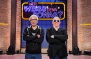 Treten bei "Wer weiß denn sowas?" als Kandidaten an: Der Schauspieler Ralf Richter (l.) und der Schauspieler Claude-Oliver Rudolph (r.). Treten bei "Wer weiß denn sowas?" als Kandidaten an: Der Schauspieler Ralf Richter (l.) und der Schauspieler Claude-Oliver Rudolph (r.).