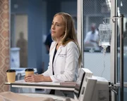 GREY’S ANATOMY - “Skyfall” - Winston and Ben fight to save Jo’s life, while Teddy supports Link. Owen and Jules battle to save a young man, and Lucas forms an unexpected bond with a patient. (Disney/Anne Marie Fox) KIM RAVER GREY’S ANATOMY - “Skyfall” - Winston and Ben fight to save Jo’s life, while Teddy supports Link. Owen and Jules battle to save a young man, and Lucas forms an unexpected bond with a patient. (Disney/Anne Marie Fox) KIM RAVER