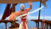 Sindbad ist von seinen Kampfkünsten sehr überzeugt. Sindbad ist von seinen Kampfkünsten sehr überzeugt.
