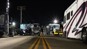 Staging area on race night Staging area on race night