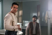 Detective William Murdoch (Yannick Bisson, l.), Leopold Hudson (Meegwun Fairbrother, r.)