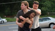 Ward fighting with Maria in a parking lot. Ward fighting with Maria in a parking lot.