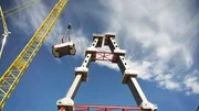 Baustelle w&auml;hrend der Bauarbeiten