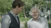 Von links: Maximilian Maier mit Zeitzeuge Erwin Wittmann. Von links: Maximilian Maier mit Zeitzeuge Erwin Wittmann.