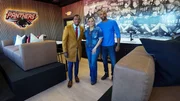 After photo of Mike Jackson, Egypt Sherrod, and Dr. Jerel Drew in the President's Box as seen on Married to Real Estate