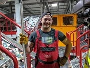 Garbage sorter Michael. Garbage sorter Michael.