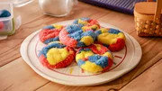 Beauty shot of Molly Yeh's Tie-Dye Cookies, as seen on Girl Meets Farm, season 7. Beauty shot of Molly Yeh's Tie-Dye Cookies, as seen on Girl Meets Farm, season 7.