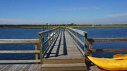 The view looking out from the front of the Marion Marina house.