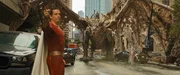 Shazam (Zachary Levi), Kalypso (Lucy Liu)