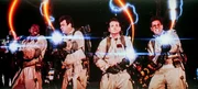 Ernie Hudson (Winston Zeddemore), Dan Aykroyd (Dr. Stantz), Bill Murray (Dr. Venkman), Harold Ramis (Dr. Spengler).