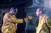 Ernie Hudson (Winston Zeddemore), Dan Aykroyd (Dr. Stantz).
