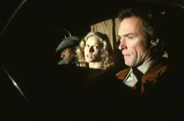 v.li.: Doc Lynch (Scatman Crothers), Antoinette Lily (Sondra Locke), Bronco Billy (Clint Eastwood)