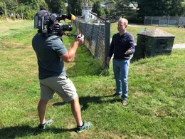 M&ouml;dlareuth - Dreharbeiten mit Andreas Postel.