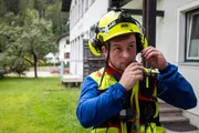 Andreas Punz bei einem Einsatz Bergwacht Ramsau. Andreas Punz bei einem Einsatz Bergwacht Ramsau.