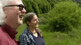 Geologe Georg Friebe und Naturschutzanw&auml;ltin Katharina Lins.