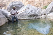 Die 7 h&auml;rtesten Tage &ndash; Oman Fischen mitten in der W&uuml;ste: Dwayne Fields