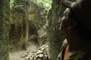 National Geographic Explorer Francisco Estrada Belli (Tulane) exploring ancient Maya ruins in northern Guatemala. (National Geographic/Ali May) National Geographic Explorer Francisco Estrada Belli (Tulane) exploring ancient Maya ruins in northern Guatemala. (National Geographic/Ali May)