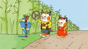 Der Kater Huckle (2.v.re.) und seine Schwester Sally (1.v.re.) wohnen in Busytown, einer quirligen, gesch&auml;ftigen Stadt, in der jeden Tag seltsame Dinge passieren. Doch Huckle und seine Freunde gehen ihnen immer auf den Grund und entdecken des R&auml;tsels L&ouml;sung.