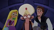 On left: Rapunzel, on right: Eugene